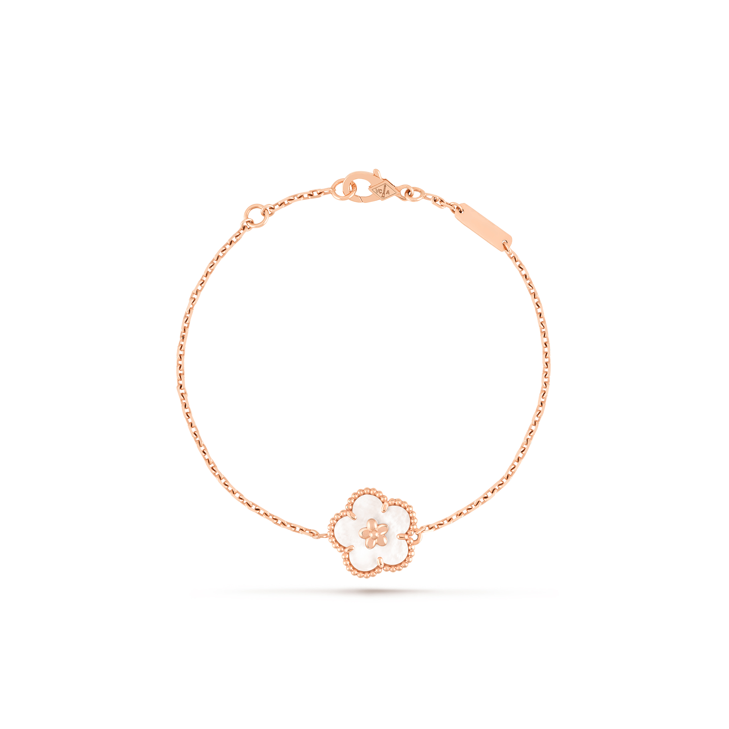 VAN CLEEF ARPELS LUCKY SPRING BRACELET, PLUM BLOSSOM VCARP9V900 VAN CLEEF ARPELS LUCKY SPRING BRACELET, PLUM BLOSSOM VCARP9V900